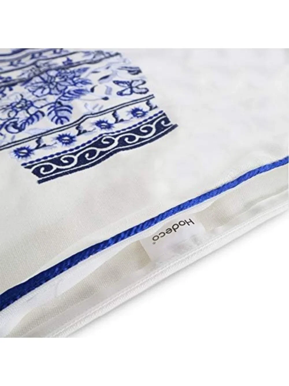 Set of 4 Decorative 18x18 Embroidery Throw Pillow Covers - Cotton Couch Cushions